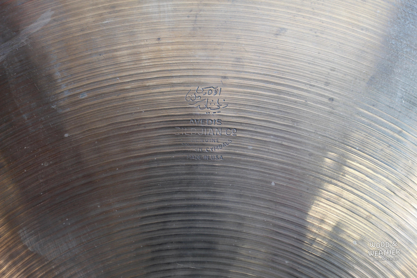 1978-82 A. Zildjian 20" "Hollow Logo" Flat Top Ride Cymbal 2710g