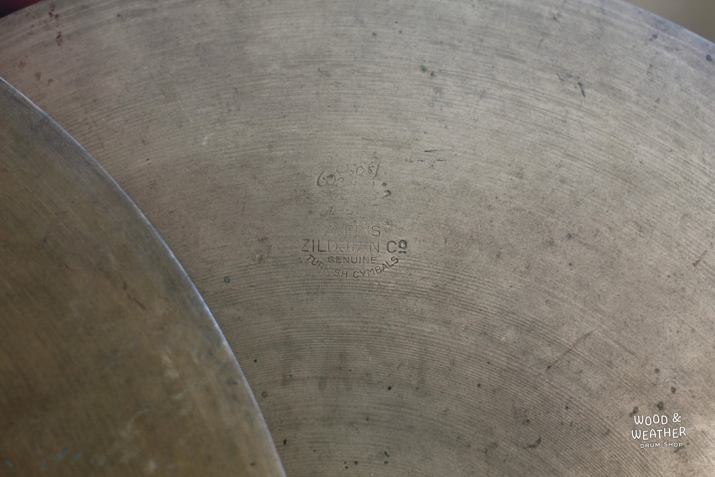 1946-53 A. Zildjian 14" "Trans Stamp" Hi-Hat Cymbals 605/645g