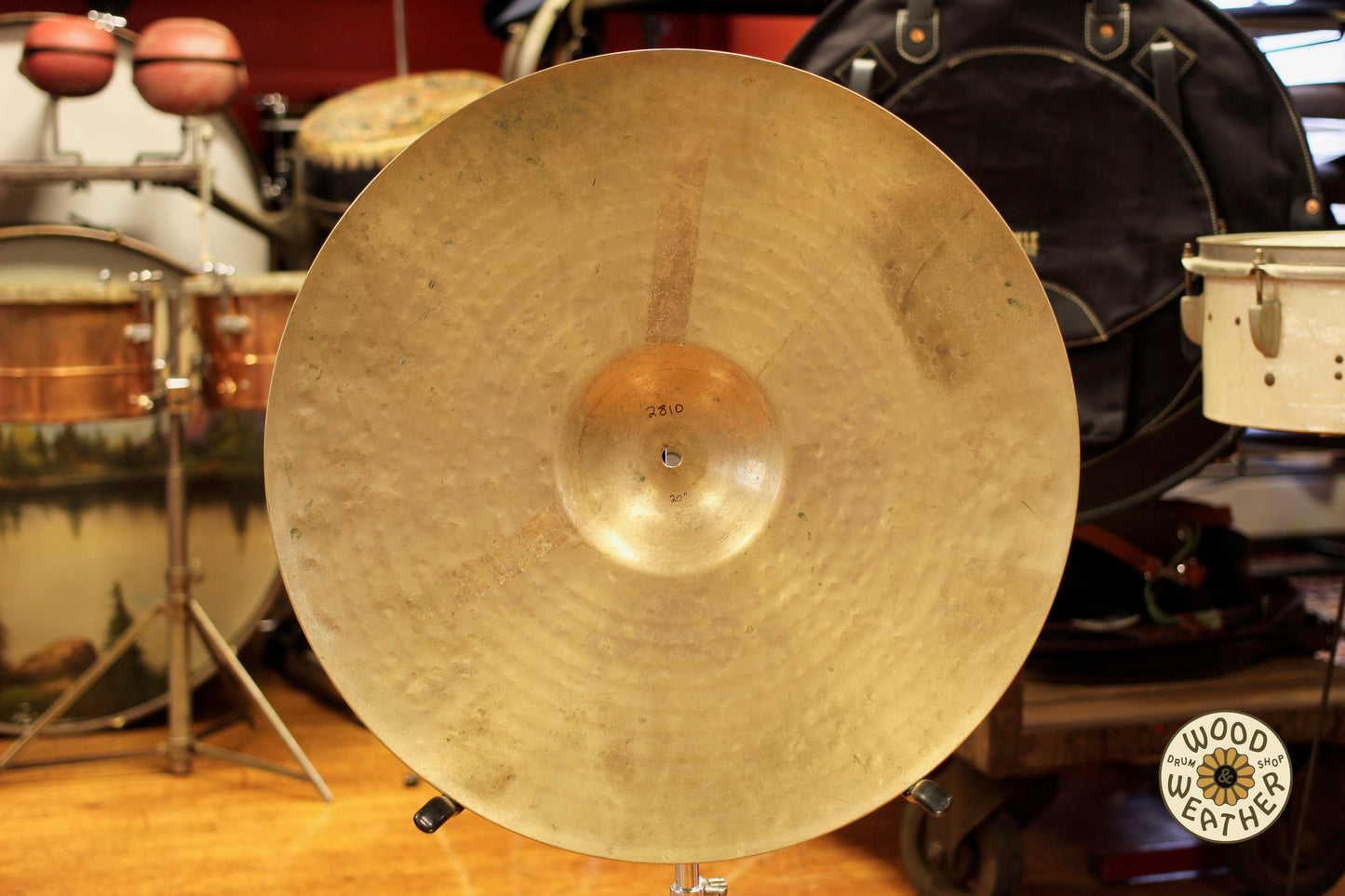 USED Zildjian 20" K Custom Dry Ride Cymbal 2810g
