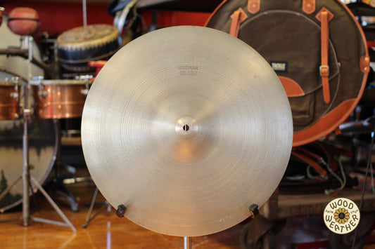 1970s A. Zildjian 18" Hollow Stamp Medium Crash 1625g