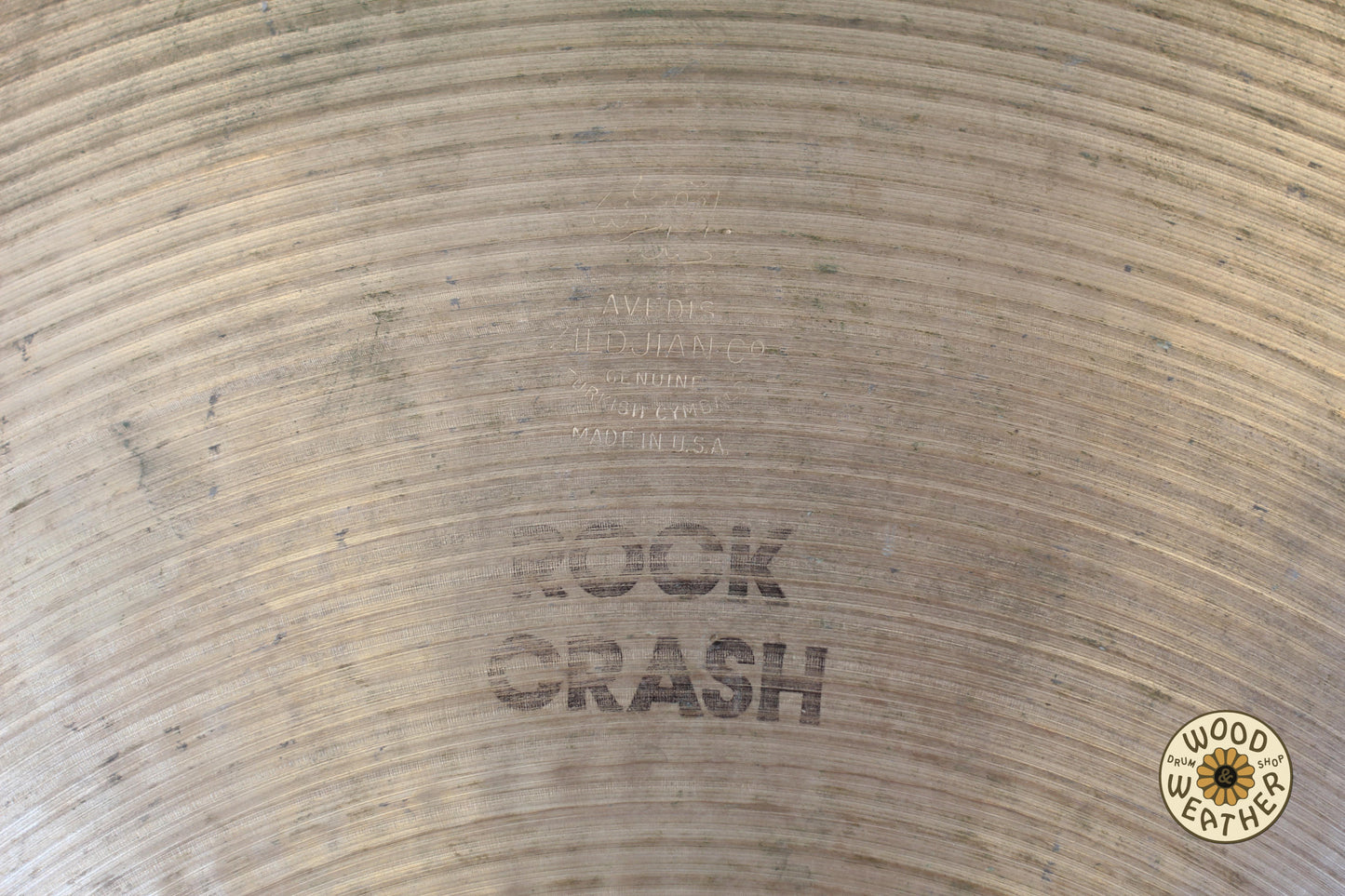 1970s A. Zildjian 18" Hollow Stamp Rock Crash Cymbal 1770g
