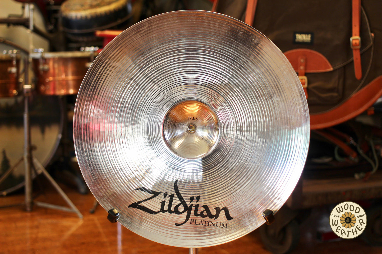 1980s Zildjian 17" Platinum "Black Label" Medium Crash Cymbal 1320g