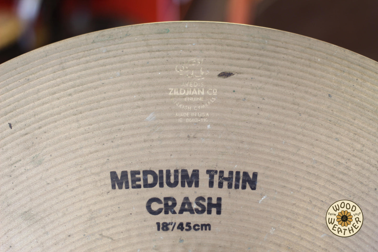 1995 Avedis Zildjian 18" Medium Thin Crash Cymbal 1495g