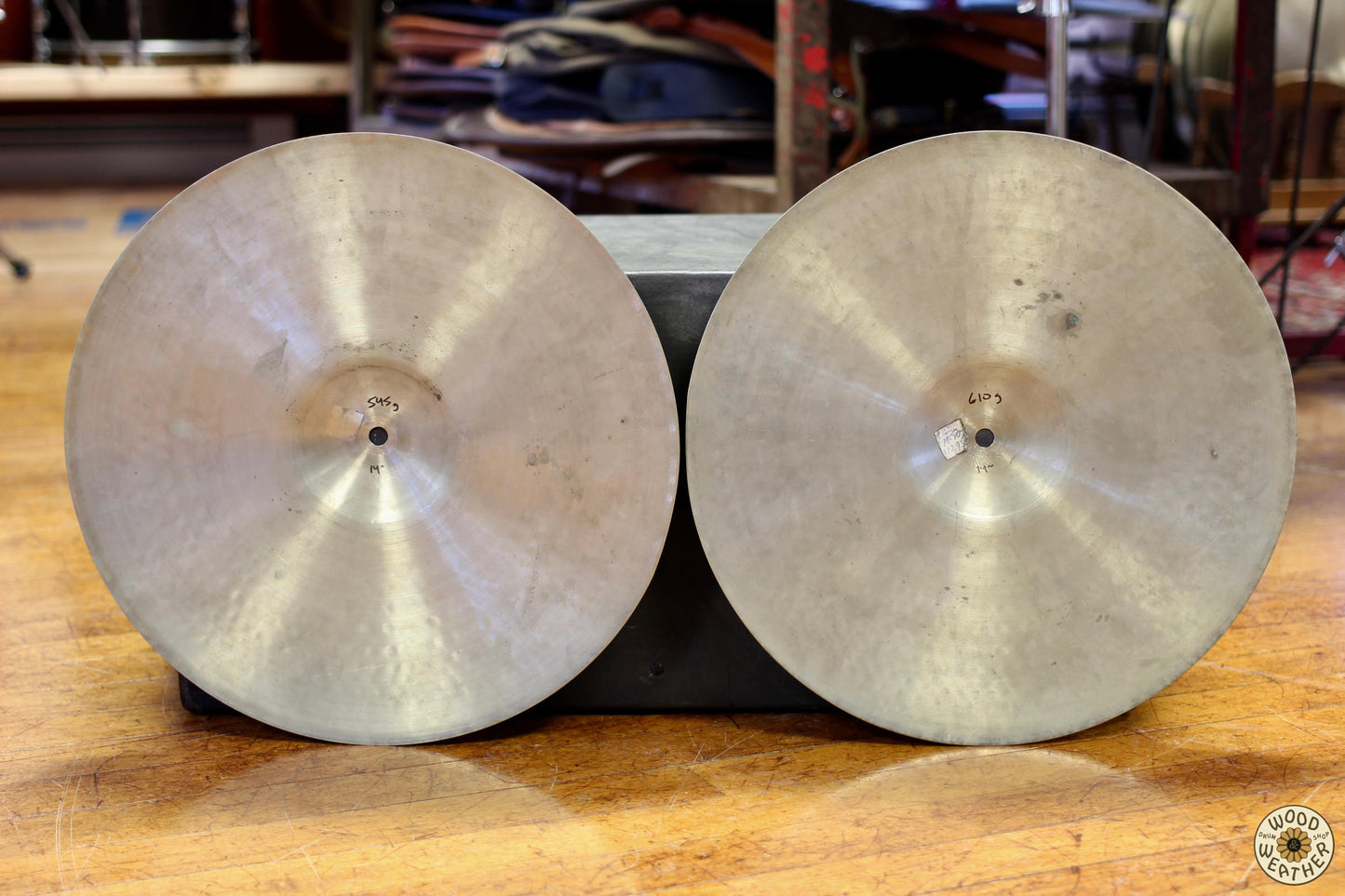 1960s Beverly 14" Hi-Hat Cymbals 545/610g