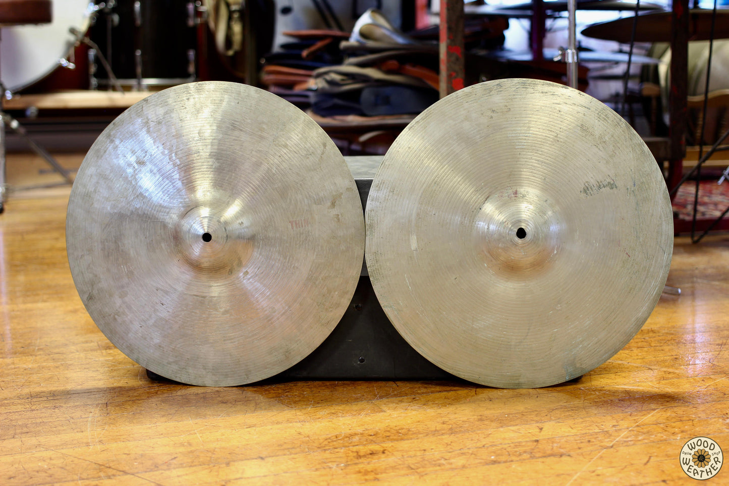 1950s/60s Paiste Ludwig 15" Thin Hi-Hat Cymbals 850/860g