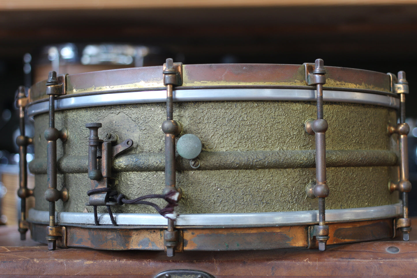 1920's Ludwig 'All-Around' Snare Drum 5"x14" in Stipple Gold