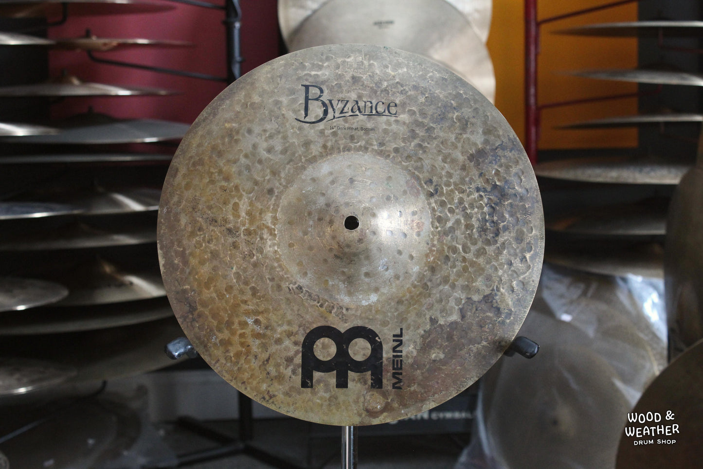 Used Meinl 14" Byzance Dark Bottom Hi-Hat Cymbal 1425g