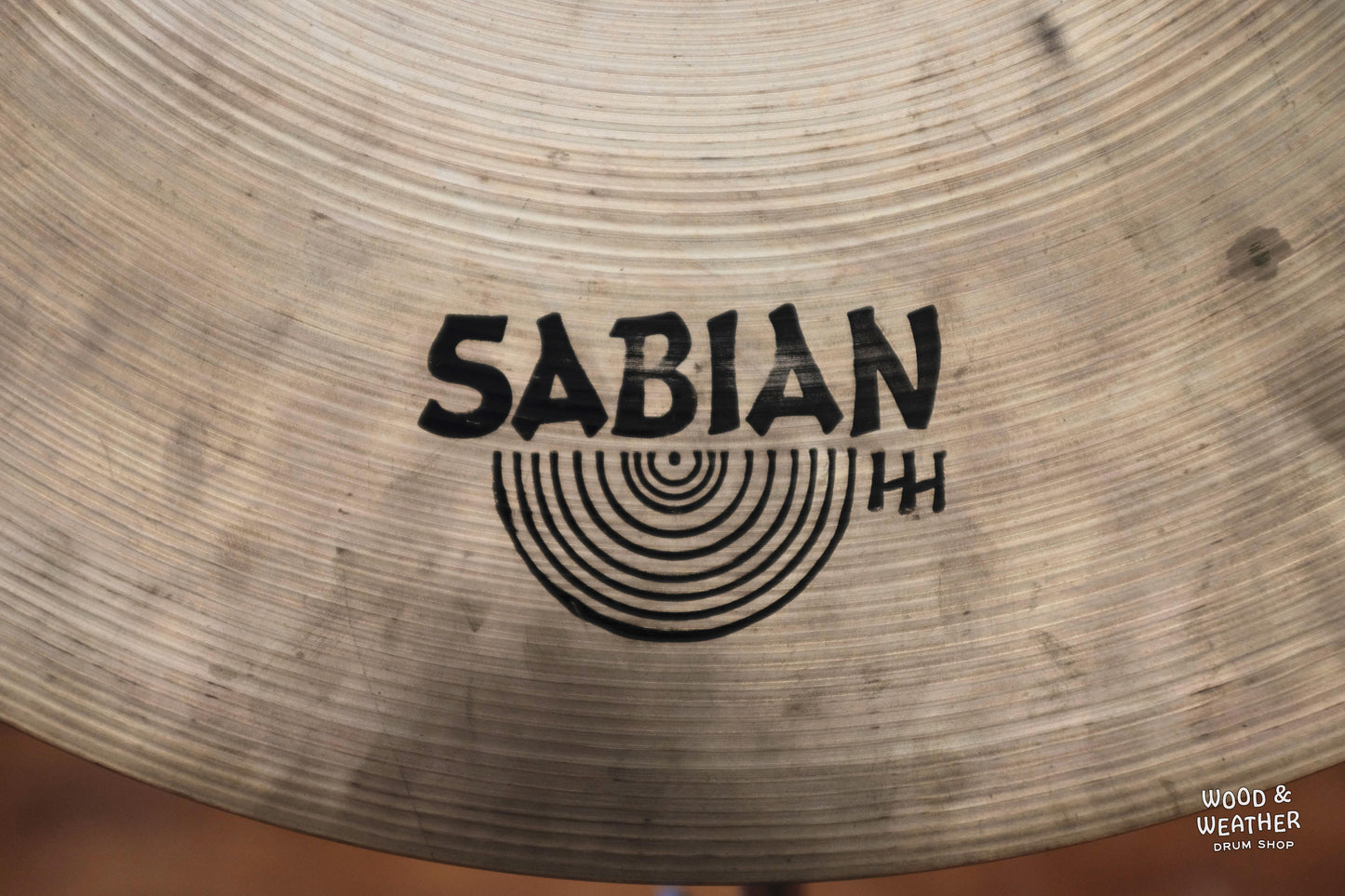 1980s Sabian 22" HH Heavy Ride Cymbal 3650g