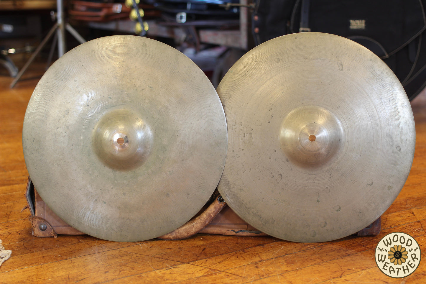 1930s A. Zildjian 14" Hi-Hat Cymbals 535/555g
