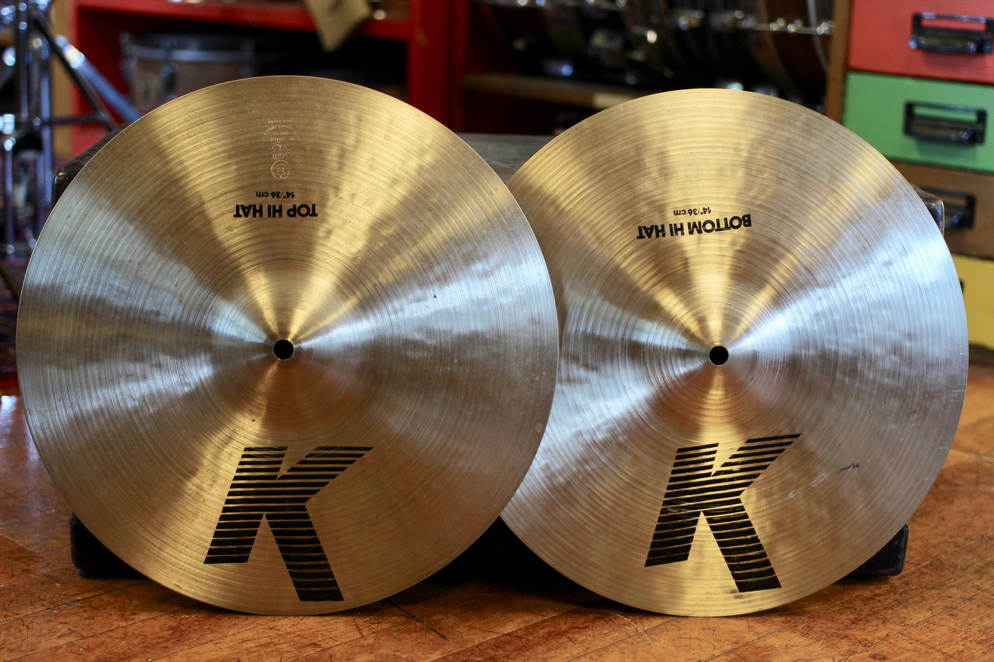 K Zildjian 14" Hi-Hat Cymbals 955/1335g - USED