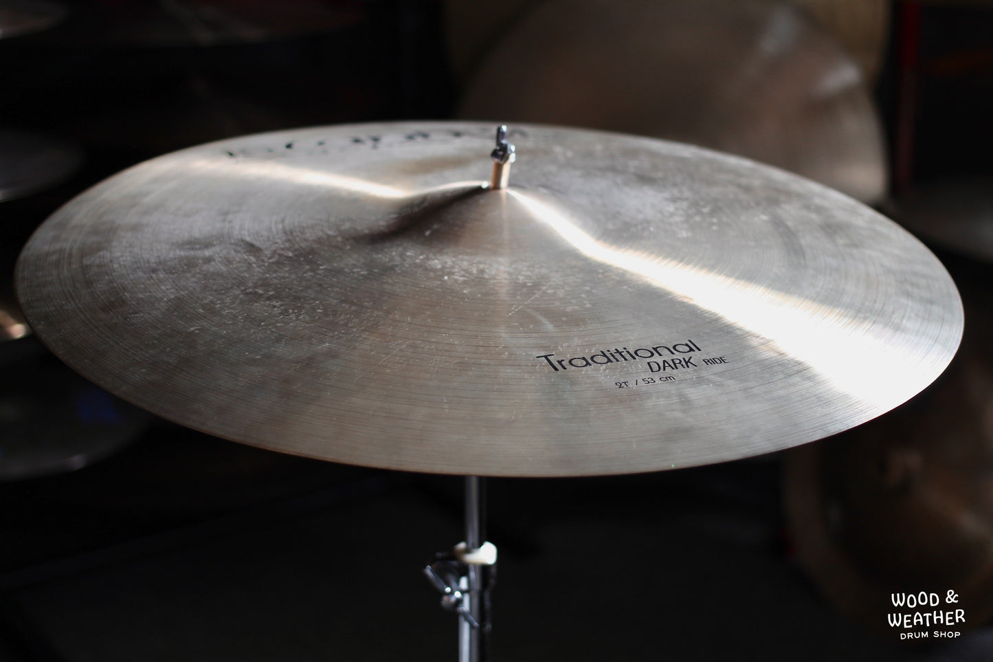 Used Istanbul Agop 21" Traditional Dark Ride Cymbal 2187g