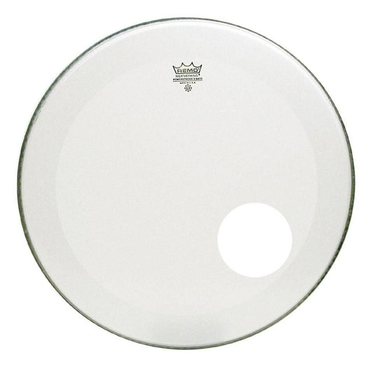 Remo Powerstroke Coated Bass Drumhead w/ 5.25" Offset Hole