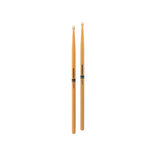 ProMark 5B ActiveGrip Clear Hickory Drumstick, Acorn Wood Tip