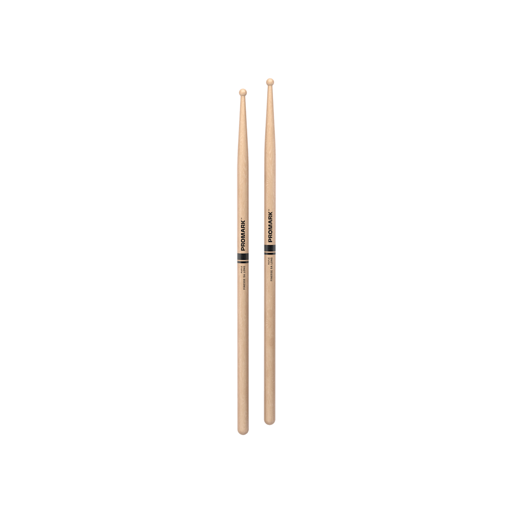 ProMark Finesse 5A Long Maple Drumstick, Small Round Wood Tip