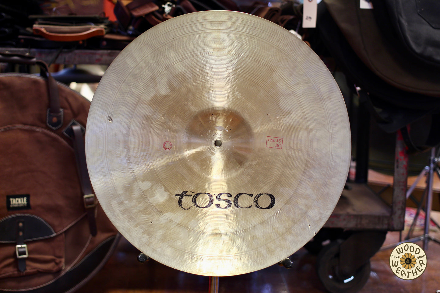 1970s Tosco 18" Medium Ride Cymbal 1655g